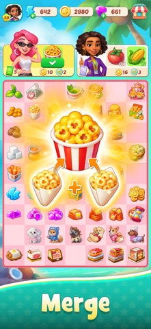 フードスター（Foodstars）:マージ & クック 游戏截图