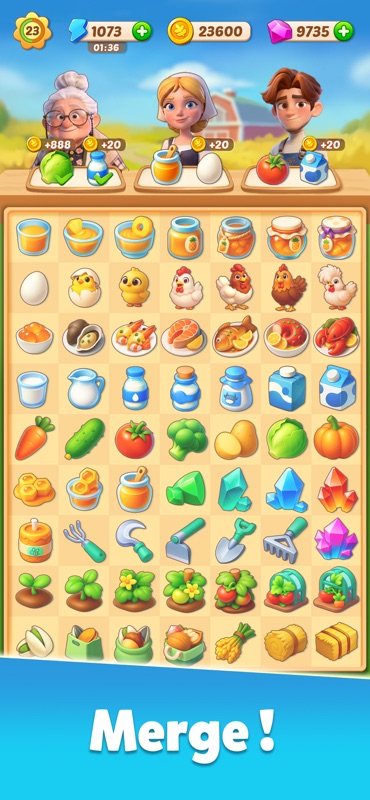Family Farm Merge 游戏截图