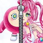 安静书贴纸世界 图标