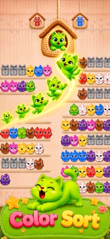 Cutie Sort - かわいい色分けゲーム 游戏截图